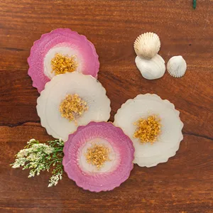 Posavasos de Té de Resina de Diseño Moderno para una Decoración Elegante del Hogar y la Mesa, Juego de Posavasos de Té de Resina de Primera Calidad para Uso Diario a Bajo Costo - Product Image 4