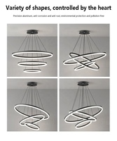 Lustre d'escalier Design moderne Table à manger de luxe contemporain intérieur circulaire or pendentif éclairage cuisine