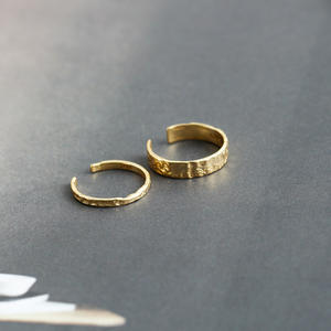 2 מ "מ/4.2 מ" מ/מ "מ בגד יומי טבעת מצופה זהב 925 סטרלינג כסף פתוח טבעות לא סדירות לגברים גברים - Product Image 2