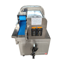 Hete Verkoop Commerciële Tweekoppige Snijmachine Sterke Motor Snijden Aardappel Ui Kool Fruit Shredder Chopper Groenten