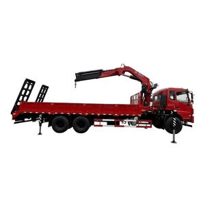 Camion grue à bras articulé 4 sections Dongfeng K5 6x4 12 tonnes avec rampe télescopique, remorque pour équipement d'ingénierie - Product Image 1
