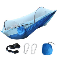 Hamac moustiquaire à ouverture automatique avec barre de maintien, installation rapide, portable et durable pour le camping, la randonnée et les voyages en plein air
