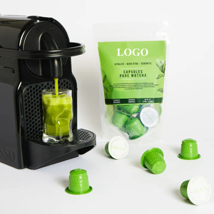 Capsule di Tè Verde Matcha Biologico di Grado Cerimoniale Personalizzate, Etichetta Privata OEM per Macchine, Nuovo Lotto all'Ingrosso - Product Image 1