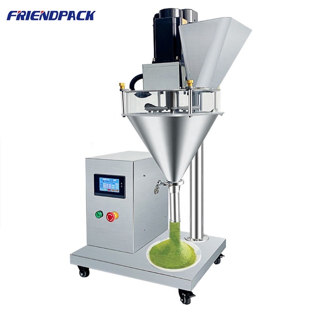 High Precision Semi-Automatic Filling & Sealing Machine  Fill Accuracy for Plastic Bottles & Cans Auger Powder Packing