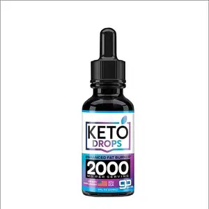 Etiqueta personalizable Natural Keto Liquid Keto Diet Drops con BHB Cetonas exógenas Quemador de grasa abdominal y supresor del apetito