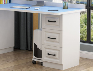 Phong Cách Hiện Đại Rắn Gỗ Góc Kết Hợp Bàn Tủ Sách Đơn Giản Học Tập Văn Phòng Máy Tính Bên Tủ Với Ngăn Kéo Cho Phòng Ngủ - Product Image 4