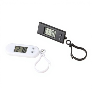 Llavero Electrónico de Plástico Rectangular al por Mayor con Reloj, Hebilla Anticaída, Pequeño, Silencioso, Mini LED Digital, para Mochila, con Batería - Product Image 1