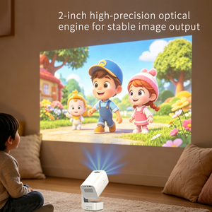 Proiettore LCD OEM con Sistema Android 14, Proiezione a Corto Raggio, Luce Ambientale per Cameretta Bambini, Film HD 720P, WiFi Wireless e Altoparlante Integrato - Product Image 3
