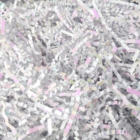 Papier froissé métallisé, papier froissé découpé en morceaux, couleurs rouge, or, rose, blanc pour boîte cadeau, mariage, anniversaire, emballage, décorations