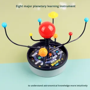Modelo del <span class=keywords><strong>Sistema</strong></span> <span class=keywords><strong>Solar</strong></span> de Ocho Planetas, Instrumento de Aprendizaje de Plástico para Estudiantes de Primaria, Galaxia, Sol, <span class=keywords><strong>Tierra</strong></span>, Luna, <span class=keywords><strong>El</strong></span>éctrico, de Tres Bolas - Product Image 3