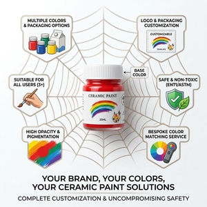 Juego de <span class=keywords><strong>Pintura</strong></span> Cerámica de Alta Calidad al por Mayor, 25 ml, 6 <span class=keywords><strong>Colores</strong></span>, <span class=keywords><strong>Pintura</strong></span> Permanente que No se Desvanece, <span class=keywords><strong>para</strong></span> Porcelana, Cerámica, Manualidades, Suministros de Arte - Product Image 5