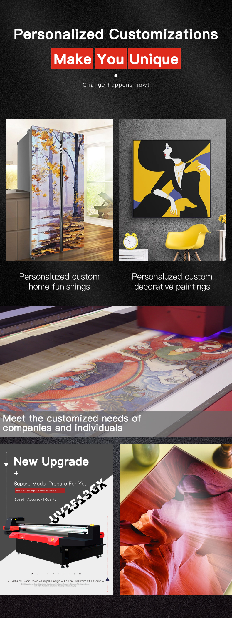 Long Service Life Mt Large Format UV Printer Ricoh Printhead UV 2513 Inkjet UV Carpet Printer Machine