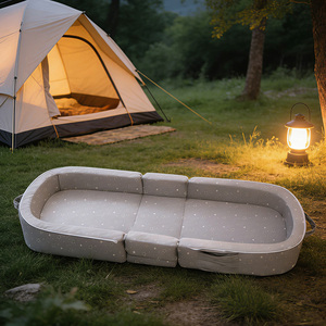 Sofá Cama de Espuma Plegable y Portátil para Niños, Diseño Multifuncional, Funda Lavable, Personalizable, para Viajes y Campamentos al Aire Libre - Product Image 6