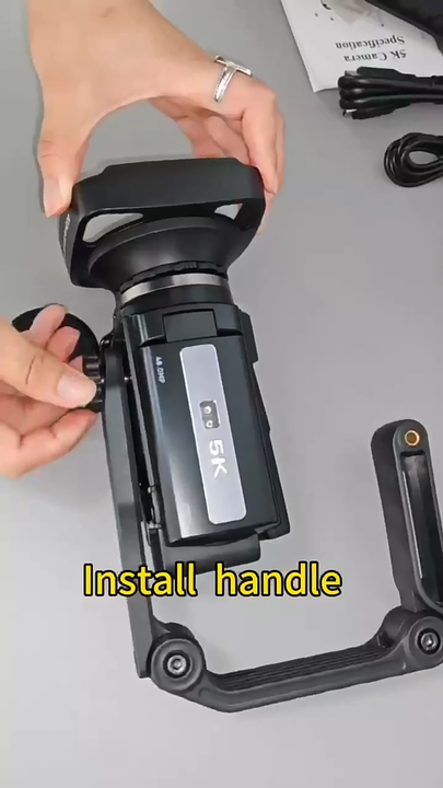 HDV255K 16X Zoom WiFi Digital Camera - 5K HD Recording & 48MP