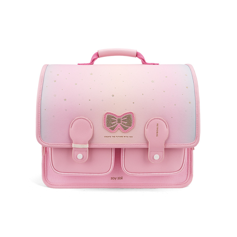 B66 [Petit sac carré rétro] - Nœud rose