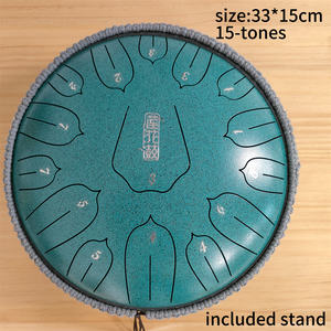 Tambour à langue en acier de 13 pouces, 15 notes, gamme vocale large, pour la guérison énergétique et spirituelle, expérience de plus de 10 ans, tambour éthéré pour adultes - Product Image 3