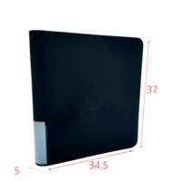 Carpeta de carga superior para comercio de cuero PU, álbum colorido con 6 bolsillos, carpeta de tarjetas con cargador superior Premium, impresión personalizada