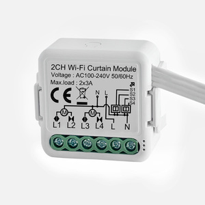 Module de relais intelligent CHAOYI Rohs CE pour interrupteur de lumière sans fil mini WiFi simple/double pôle 16A, interrupteur de rideau pour maison connectée DC - Product Image 1