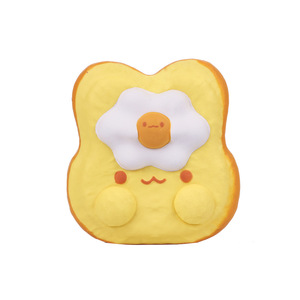 Creative Stress Relief Squeezing Pu <b>Toy</b> Yellow Scrambled <b>Egg</b> Shape 9.1x7.6x5.3Cm For Kids And Adults Fidget <b>Toy</b> - Product Image 3