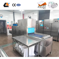 2000 Stück/Std. Einweichtank Restaurant-Geschirrspüler Professionelle Spülmaschine Dampf-Geschirrspülmaschine