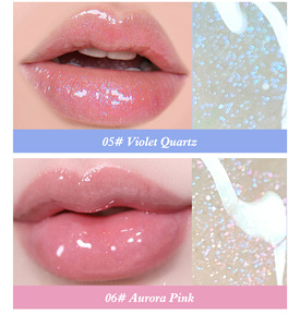 Gloss à lèvres scintillant personnalisable MLM, effet miroir hydratant, longue tenue, waterproof, non-collant, fini nacré. - Product Image 5