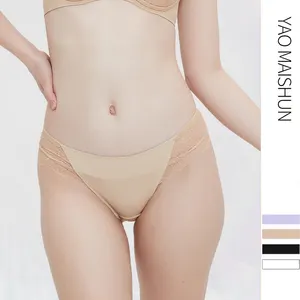 Eyelash Lace Ultra Thin Cup Bra Soft Underwire Sexy Underwear Tie Up Push-up Set Bra