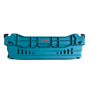 Cesta <span class=keywords><strong>de</strong></span> plástico <span class=keywords><strong>de</strong></span> malla reciclable para verduras con asa / Caja <span class=keywords><strong>de</strong></span> frutas apilable y encajable para supermercado, compra al por mayor - Product Image 3