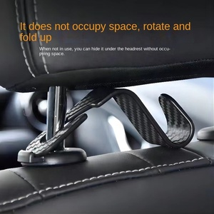 Plastic Seat Back Headrest <strong>Hooks</strong> Purse Hanging <strong>Cars</strong> Hanger Rear Storage Accessories Square Head Shape <strong>Car</strong> <strong>Hook</strong> - Product Image 6