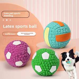 Interaktif Pet lateks Squeak futbol oyuncak voleybol oyuncak köpek ve kedi çiğnemek oyuncaklar için uygun - Product Image 3