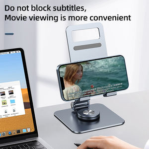 Supporto per Telefono in Lega di Alluminio, Supporto da Tavolo, Clip Universale in Metallo per Cellulare, Supporto Piatto Portatile - Product Image 5