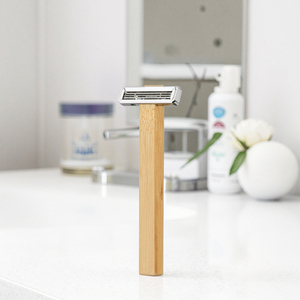 Không có nhựa dao cạo với ba lưỡi tre xử lý cạo dao cạo khách sạn dao cạo - Product Image 3