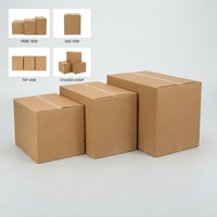 Boîte d'expédition en carton ondulé kraft personnalisable, recyclable et réutilisable, avec fermeture magnétique, plusieurs tailles, pour envoi postal
