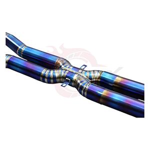 Vortex Titan Blau Catback Auspuffanlage für BMW M6 F06 F12 F13 4.4T S63 mit Doppel-Endschalldämpfern und vier schwarzen Endrohren Mod Pipeline Line U - Product Image 4