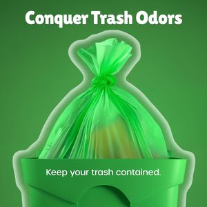 Huamaohengchun2.6 Gallon Colored Garbage 250 Bags 10 Liter Unscented Waste Can Liners Wastebasket LinerFor Home <b>Office</b> - Product Image 4