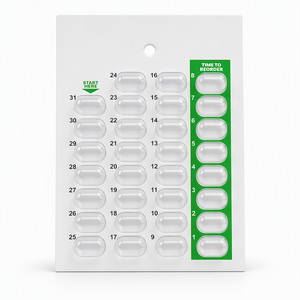 Confezioni blister monouso personalizzate da 31 giorni per pillole con sigillo a freddo, facili da usare, per farmacisti - Product Image 4