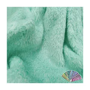 Wholesale High Quality Dyed Plush Fabric Knitted Shu Velveteen Sherpa Fleece Fabric For Hoodie Children Fabric Jacket Nightgown