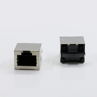 Konektor Ethernet 90 Derajat Harga Terjangkau Jack RJ45 Sudut Kanan Pitch 1.25MM Jack Terproteksi