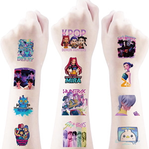 Popular 50 Pcs Per Bag Cartoon Witch Hunter Tattoo <strong>Stickers</strong> Advanced Cartoon Anime Graffiti Creative Tattoo <strong>Stickers</strong> - Product Image 2