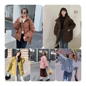 Wholesale Good Quality Winter Warm Coat Ladies High Quality short Coat Clearance Stock Lots Overstock