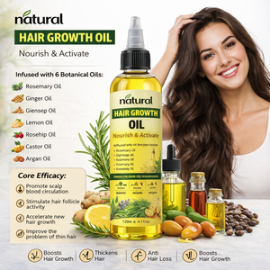 Sérum Huile Capillaire Bio Naturelle au Romarin et à l'Argan Anti-Chute et Repousse, Soin du Cuir Chevelu, Marque Blanche - Product Image 2
