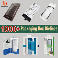 Caja de Embalaje de Papel Plegable Reciclable para Fundas de Teléfono Móvil, Recubrimiento UV, Grabado en Relieve, Diseño Moderno y Lujoso, Cierre Magnético