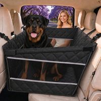 Housse de siège auto pour chien, tapis de siège arrière pour animaux, lit pour chien en tissu Oxford, imperméable, résistant aux taches, respirant, base robuste