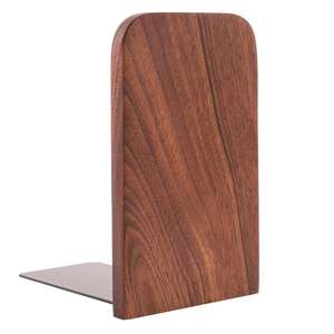 Porte-livre en noyer <span class=keywords><strong>noir</strong></span> naturel, support de <span class=keywords><strong>bureau</strong></span> en <span class=keywords><strong>bois</strong></span>, bibliothèque - Product Image 2