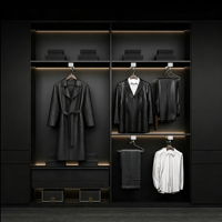 Armoire rétractable montée sur le dessus Higold porte-pantalon de rangement en métal et panier de dressing coulissant pour la maison