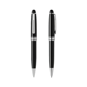 Stylo en métal à encre noire, pointe en forme de balle, écriture lisse et durable, utilisation pour les réunions d'affaires - Product Image 4