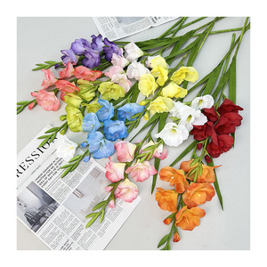 Fleurs artificielles en gros d'usine épées artificielles orchidées pour la décoration de vacances de mariage et de fête. - Product Image 2