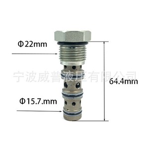 Vanne à cartouche hydraulique Fd-10 315 bars 60 L/min pour le contrôle directionnel de l'huile des machines d'ingénierie - Product Image 3