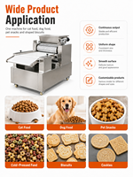 Machine à mouler les biscuits, les gâteaux et les aliments pour animaux de compagnie multi-usages avec rouleau de formage interchangeable