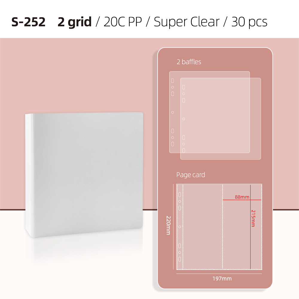 white, 88*215mm,2pockets