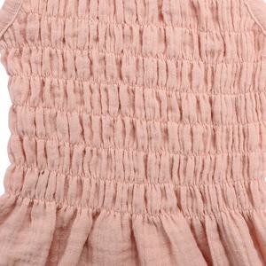 Private Label estate neonato <span class=keywords><strong>vestiti</strong></span> doppia garza <span class=keywords><strong>cotone</strong></span> <span class=keywords><strong>mussola</strong></span> cinturino elastico pagliaccetto del bambino - Product Image 4